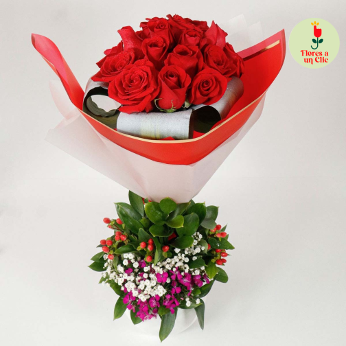 18 rosas + dulces
