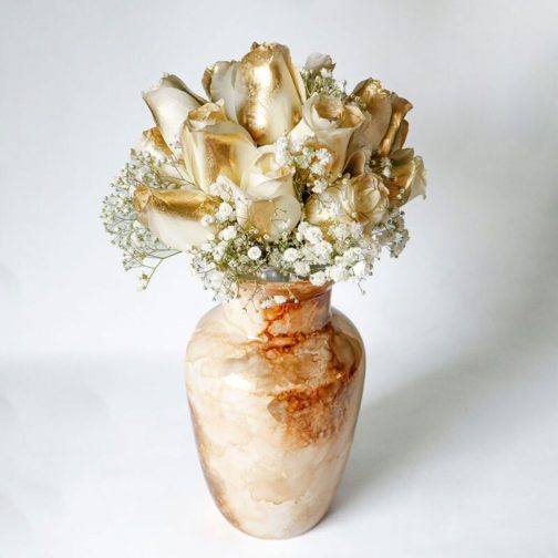florero nupcial golden