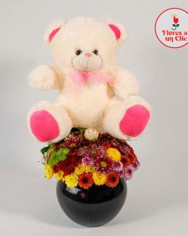 Bombonera exotica con oso
