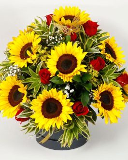 Tambor girasol rosas